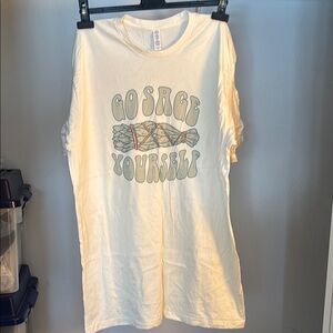 Graphic Tee with Sage Design